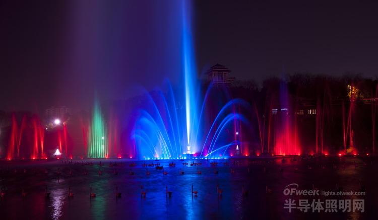 Hunan's largest: beautiful night LED fountain design (HD map reward)