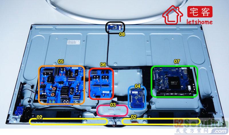 LeTV TVS50 Air disassembly diagram