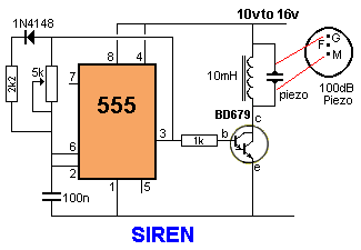 NE555 application circuit