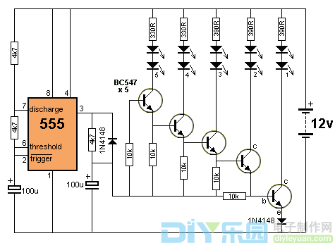 NE555 application circuit