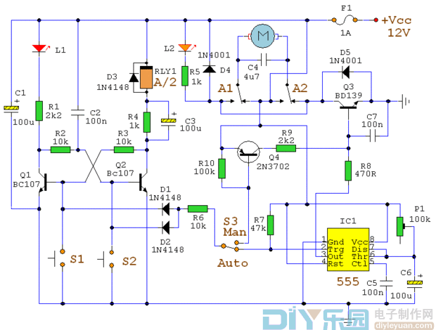 NE555 application circuit