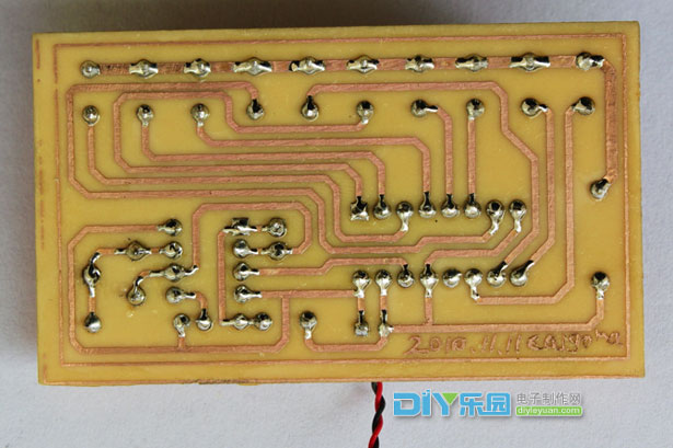 Soldered CD4017 water light circuit