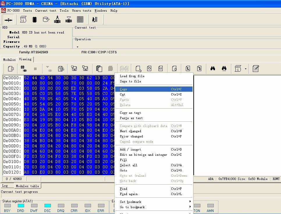 Hitachi notebook hard drive G table damaged data recovery solution