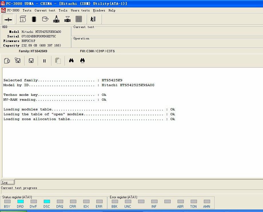 Hitachi notebook hard drive G table damaged data recovery solution