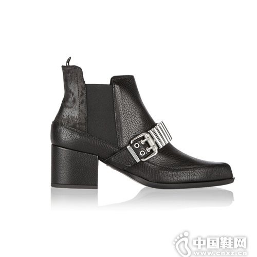 McQ AlexanderMcQueen ç¼€é¥°çº¹ç†çš®é©åˆ‡å°”è¥¿é´