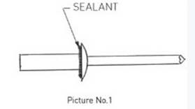 Closed blind rivet (blind rivet)