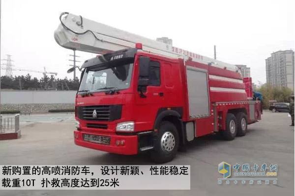 China National Heavy Duty Truck chassis fire truck