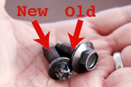 Lightweight fasteners - comparison of new and old flange bolts