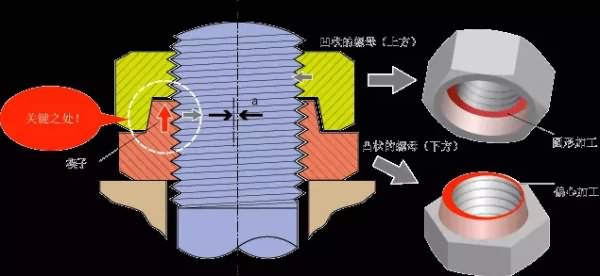 Never loosen the nut diagram 2