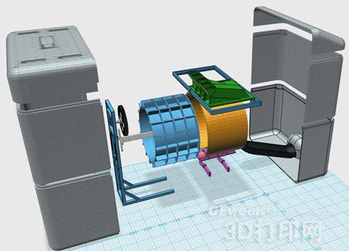 Image of the 3D printed parts