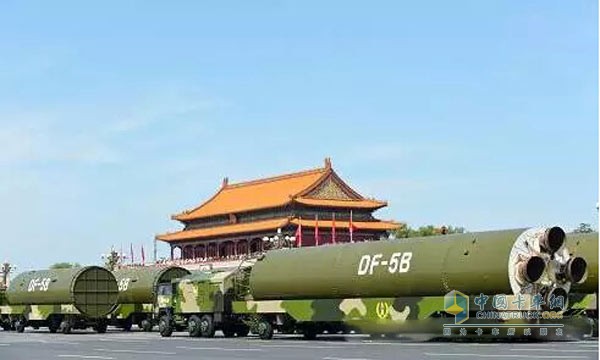 Weichai WP10 Engine Assists Dongfeng 5B Missile Through Military Parade Square