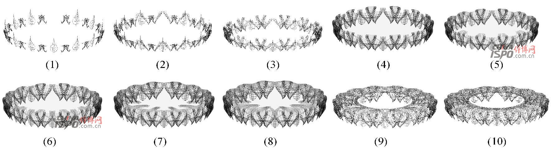 Figure 8 main installation steps of steel structure 图8 钢结构主è¦å®‰è£…æ¥éª¤ã€€