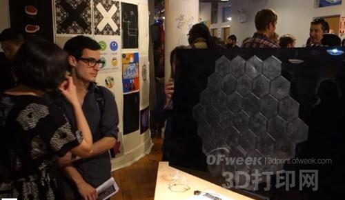 Creative burst: interactive 3D printed wall Latex Pixels