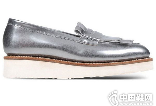 Grenson é“¶è‰²åŽšåº•ä¹ç¦éž‹