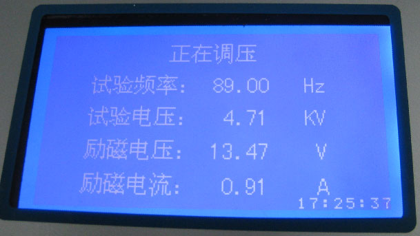 Frequency conversion series resonance test device