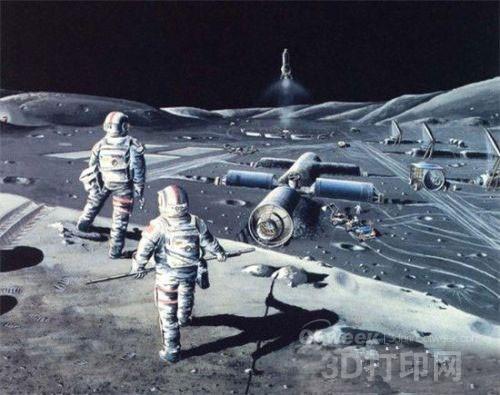 Heavy: a lunar base built with 3D printed materials in 2020