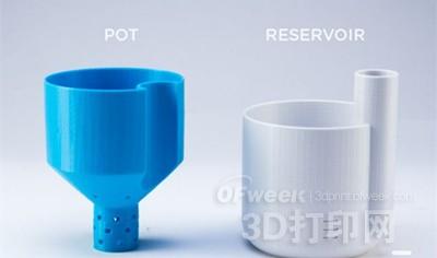 3D printing automatic watering pots solve the problem of growing flowers