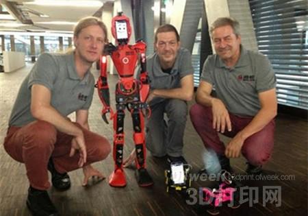 Switzerland's first 3D printed walking humanoid robot debut