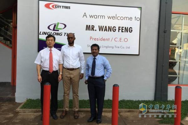 Wang Feng and Linglong Tire Uganda Customer CITY TYRES
