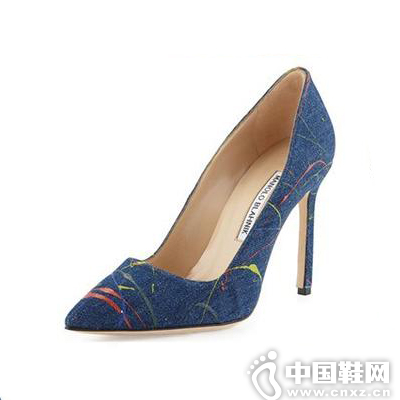 Manolo Blahni ç‰›ä»”å°–å¤´é«˜è·Ÿéž‹