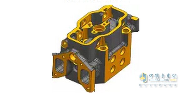 Four-valve independent cross-flow swirl cylinder head