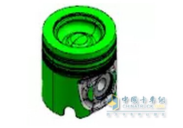 Mahle oil-cooled piston structure