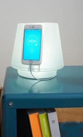 A desk lamp that can be lit without a light bulb. How does a mobile phone do it?