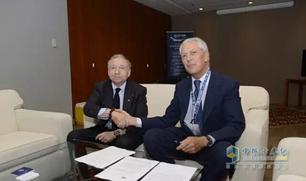 Pirelli CEO TrondKatti and Fara chairman Jean Todt