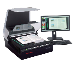 Non-contact file scanner speeding informationization office efficiency