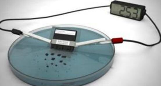 "self-destructible" battery: 30 minutes in water to dissolve