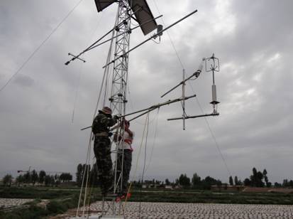 Point to install the group open eddy system in Heihe Remote Sensing Base