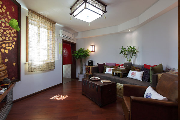 The mix of Southeast Asian styles exudes a cool taste of Zen