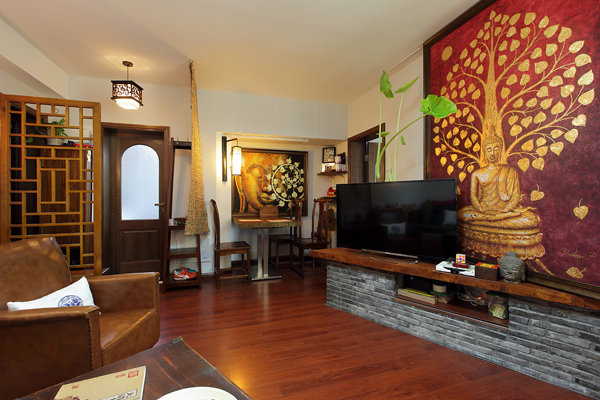 The mix of Southeast Asian styles exudes a cool taste of Zen