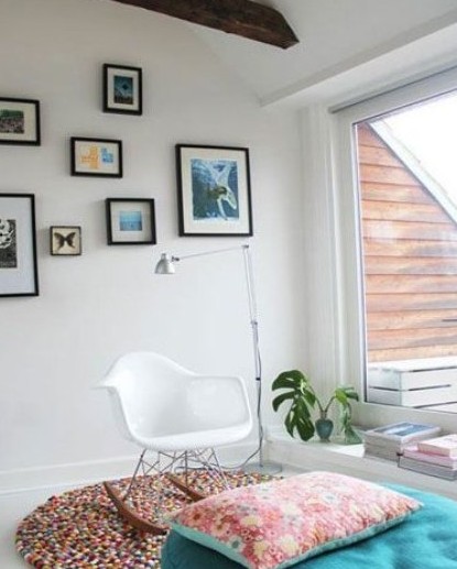 Excellent case for small-sized homemade attic decoration