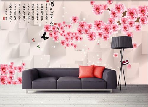 Living room sofa wall display effect chart