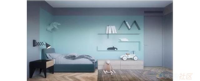 Creative fashion fun children's room decoration design Reasonable use of color and matching