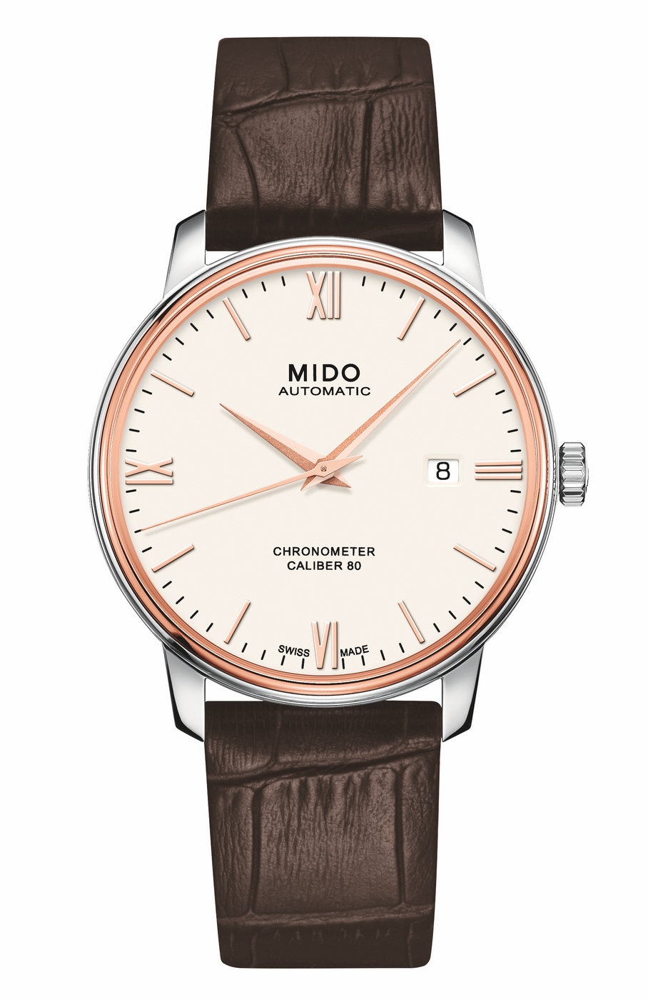 Swiss Mido Beirut Seir series watch market listed first equipped with Si Haomi Si Observatory certification Caliber 80 long kinetic energy storage watch