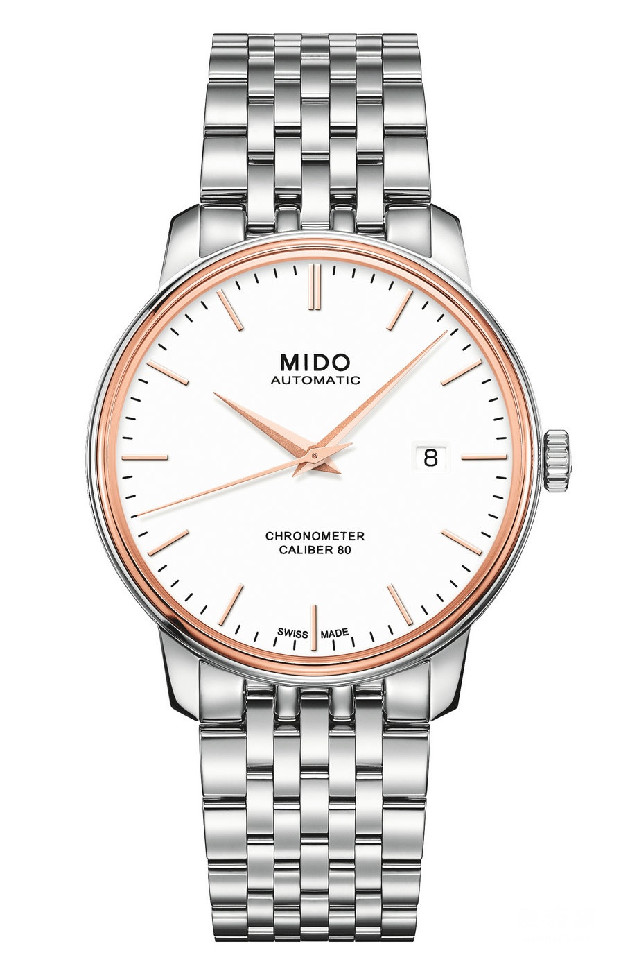 Swiss Mido Beirut Seir series watch market listed first equipped with Si Haomi Si Observatory certification Caliber 80 long kinetic energy storage watch