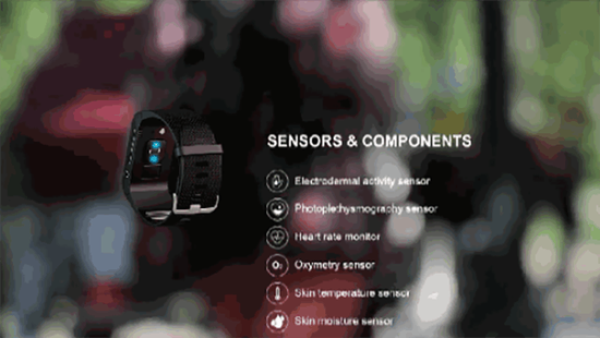 This healthy smart watch features polygraph