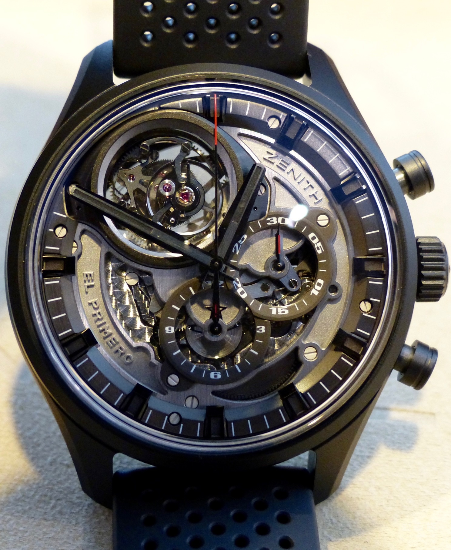 Dark side of El Primero - Genuine El Primero series tourbillon hollow chronograph