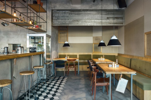 The aesthetic style of the retro industrial feel, the space is full of vitality and fun.