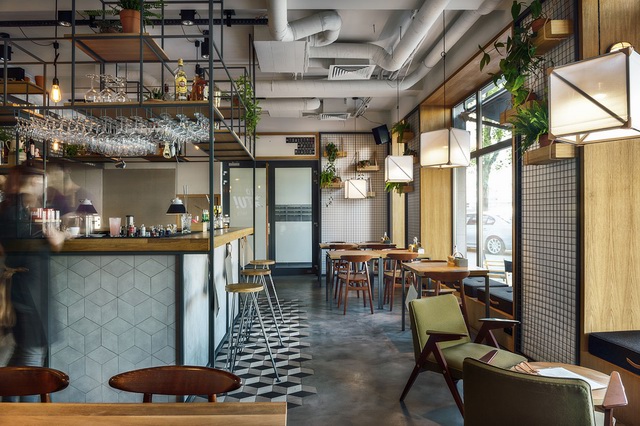 The aesthetic style of the retro industrial feel, the space is full of vitality and fun.