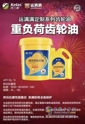 Heavy duty gear oil