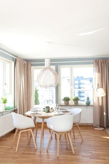 Scandinavian style in blue and grey, simple and fresh!