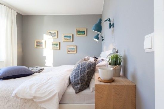 Scandinavian style in blue and grey, simple and fresh!