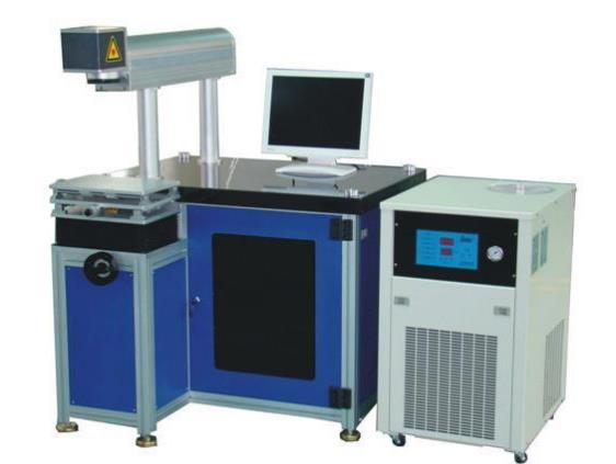 How is the inkjet printer used in the building ceramics industry?