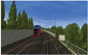 Train simulation training platform based on complex scenes