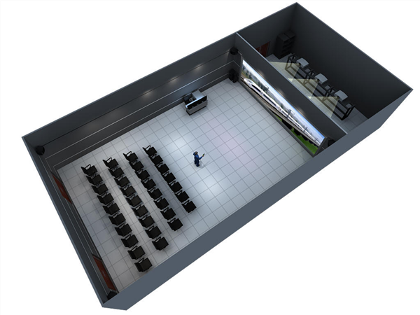 Train simulation training platform based on complex scenes