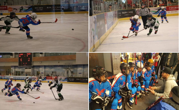 Why are these two primary school ice hockey teams being interviewed by Xi Jinping?