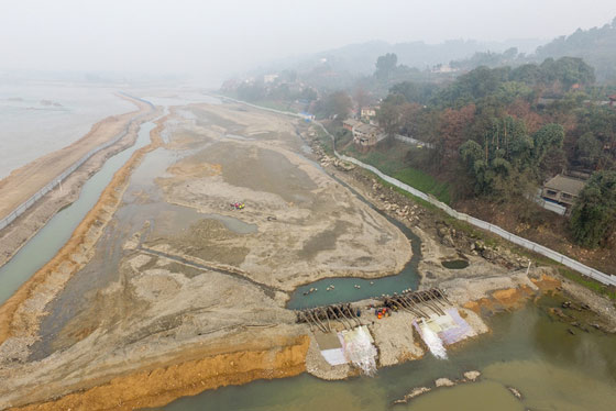 å½­å±±æ±Ÿå£æ²‰é“¶é—å€è€ƒå¤å·¥åœ°çŽ°åœº